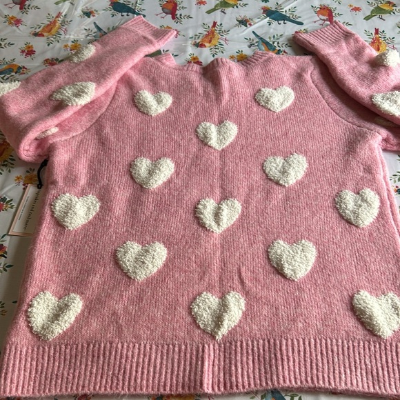 Cupcakes and Cashmere Crew Sweater Medium NWT Women’s Pink & White So Soft 🩷🤍🩷 - Picture 9 of 13